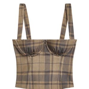 WeWoreWhat Plaid Corset